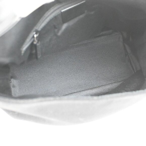 GUCCI Logo GG Pattern Hobo Shoulder Bag Nylon Leather Black SHW Italy - Picture 8 of 16